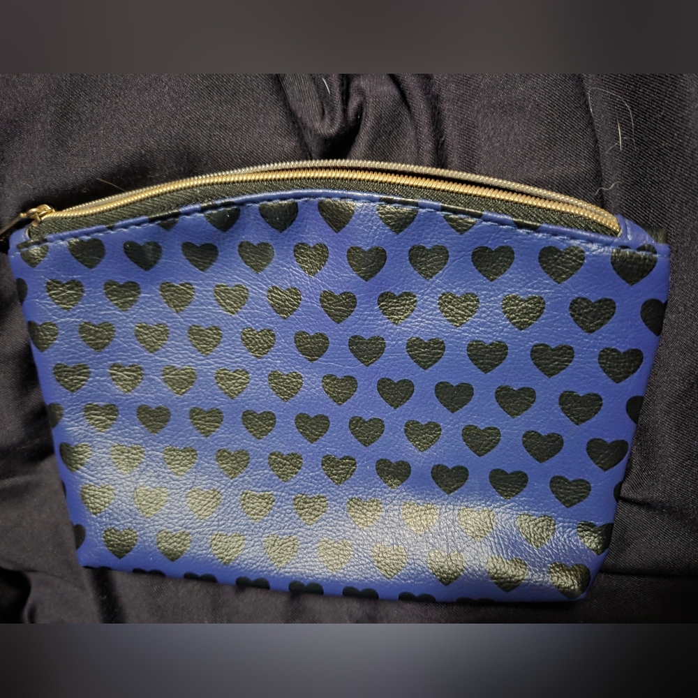 Blue Heart Patterned Women's Bag